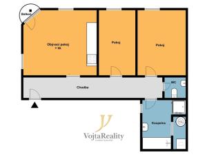 Pronájem bytu 3+kk, Brno, Palackého třída, 81 m2