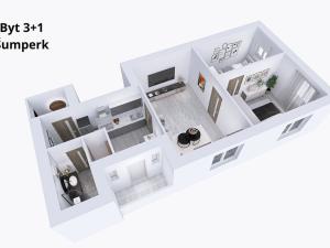 Prodej bytu 3+1, Šumperk, Čsl. armády, 60 m2