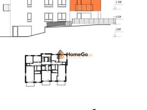 Pronájem bytu 2+kk, Praha - Modřany, Komořanská, 61 m2