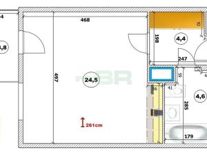 Pronájem bytu 1+kk, Praha - Horní Měcholupy, Padovská, 41 m2