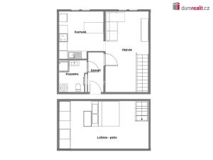 Prodej bytu 2+1, Týnec nad Sázavou - Chrást nad Sázavou, 63 m2