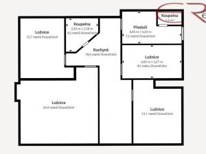 Prodej bytu 4+1, Jablonec nad Nisou - Proseč nad Nisou, 90 m2