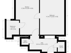 Pronájem bytu 2+kk, Praha - Holešovice, Dělnická, 52 m2