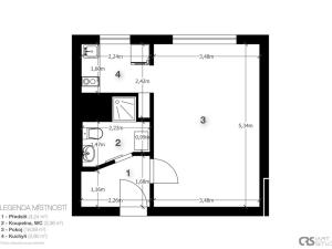 Pronájem bytu 1+kk, Praha - Hostivař, Chudenická, 30 m2
