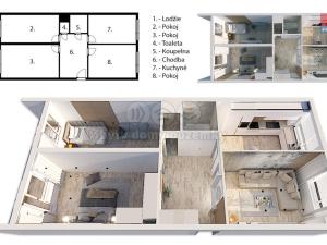 Prodej bytu 3+1, Litoměřice, Na Výsluní, 68 m2