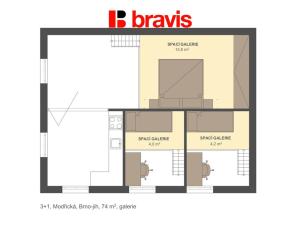Prodej bytu 3+kk, Brno, Modřická, 75 m2