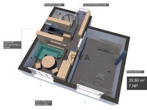 Pronájem bytu 1+1, Plzeň - Doudlevce, Šimerova, 36 m2
