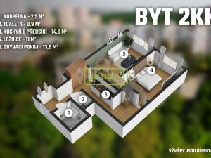 Prodej bytu 2+kk, Praha, Mráčkova, 42 m2