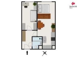 Prodej bytu 2+kk, Poděbrady, Moučná, 47 m2