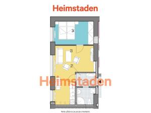 Pronájem bytu 2+kk, Ostrava - Poruba, Dělnická, 39 m2