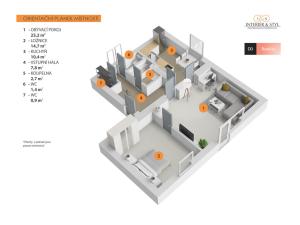 Prodej bytu 2+1, Chocerady - Komorní Hrádek, 50 m2