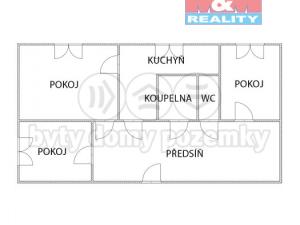 Prodej bytu 3+1, Cerekvice nad Loučnou, 75 m2