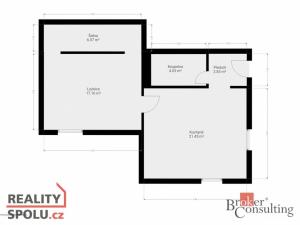 Prodej bytu 2+kk, Hořany, 52 m2