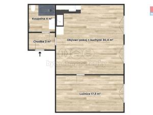 Pronájem bytu 2+kk, Nymburk, Dlouhá třída, 55 m2