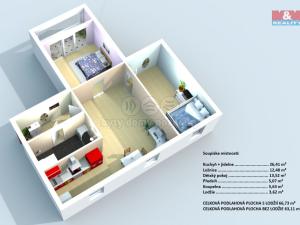 Prodej bytu 3+1, Kolín - Kolín II, Benešova, 64 m2