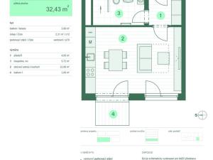Prodej bytu 1+kk, Zlín, Tyršova, 32 m2