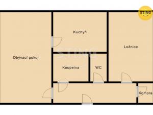 Prodej bytu 2+1, Hradec Králové, Uhelná, 52 m2