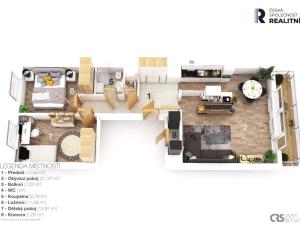Prodej bytu 3+1, Praha - Bohnice, Vratislavská, 73 m2