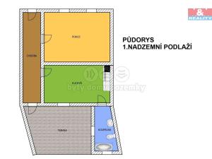 Prodej rodinného domu, Labské Chrčice, 67 m2