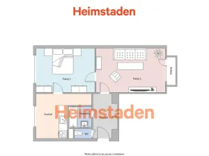Pronájem bytu 2+1, Havířov - Město, Dlouhá třída, 52 m2