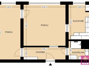 Prodej bytu 2+1, Břeclav - Charvátská Nová Ves, Na Valtické, 44 m2