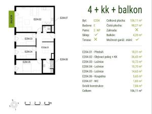 Prodej bytu 4+kk, Praha - Letňany, Nepomuckých, 106 m2