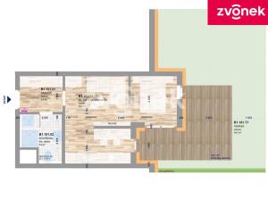 Pronájem bytu 2+kk, Zlín, Smetanova, 35 m2