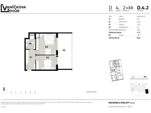 Prodej bytu 2+kk, Kralupy nad Vltavou, Husova, 47 m2