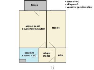 Pronájem bytu 2+kk, České Budějovice - České Budějovice 3, Jírovcova, 53 m2