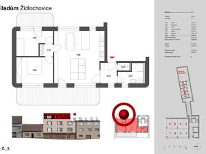 Prodej bytu 3+kk, Židlochovice, 61 m2