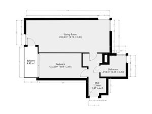 Pronájem bytu 2+kk, Praha - Horní Měcholupy, Na křečku, 56 m2