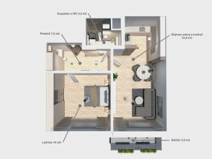 Prodej bytu 2+kk, Praha - Hloubětín, Sobí, 55 m2