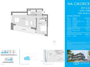 Prodej bytu 2+kk, Praha - Modřany, Na Cikorce, 55 m2