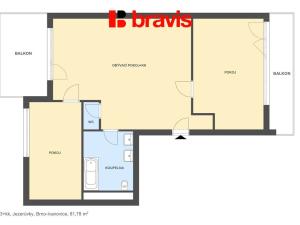 Prodej bytu 3+kk, Brno, Jezerůvky, 82 m2