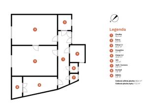 Pronájem bytu 2+1, Brno - Staré Brno, Kopečná, 71 m2