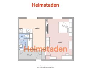 Pronájem bytu 1+1, Orlová - Lutyně, Osvobození, 36 m2