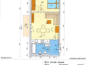 Pronájem bytu 2+kk, Zbůch, Hornická, 45 m2