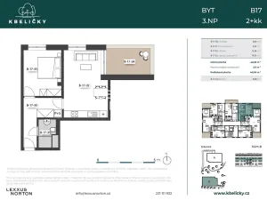 Prodej bytu 2+kk, Praha - Kbely, Hůlkova, 46 m2