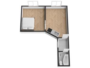 Pronájem bytu 2+kk, Praha - Kobylisy, Čimická, 42 m2