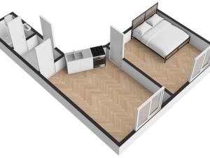 Pronájem bytu 2+kk, Praha - Kobylisy, Čimická, 42 m2