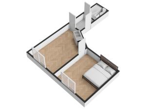 Pronájem bytu 2+kk, Praha - Kobylisy, Čimická, 42 m2