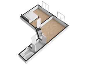 Pronájem bytu 2+kk, Praha - Kobylisy, Čimická, 42 m2