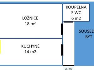 Pronájem bytu 1+1, Praha, Anglická, 44 m2