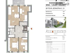 Prodej bytu 4+kk, Brno - Holásky, 89 m2