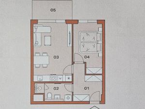 Pronájem bytu 2+kk, Praha - Modřany, Československého exilu, 45 m2