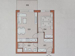 Pronájem bytu 2+kk, Praha - Modřany, Československého exilu, 45 m2