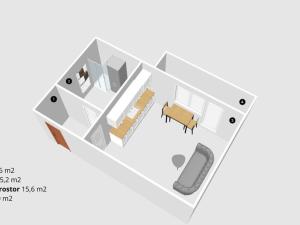 Pronájem bytu 1+kk, Moravské Budějovice, Jechova, 29 m2