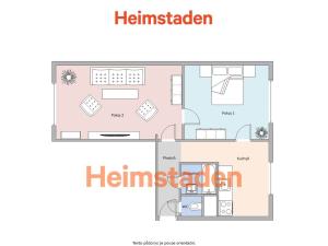 Pronájem bytu 2+1, Orlová - Poruba, Žofinská, 49 m2