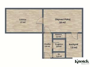 Prodej bytu 2+1, Brno, Čápkova, 52 m2