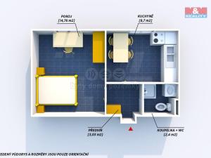 Prodej bytu 1+1, Rokycany - Nové Město, Voldušská, 34 m2